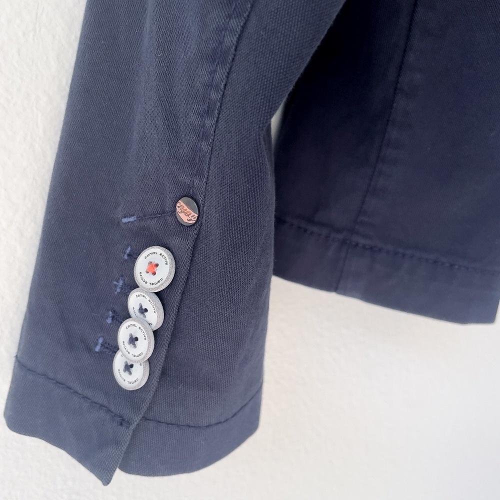 Women's Blazer Jacket by CAMEL ACTIVE Navy Blue Cotton Size EU 38 (Medium) - Picture 13 of 14